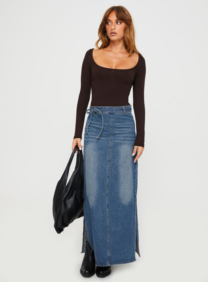 Ellery Bodysuit Brown Tall