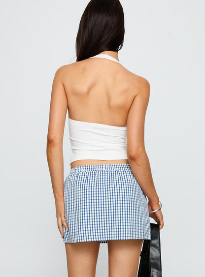 Impress Me Halter Top White