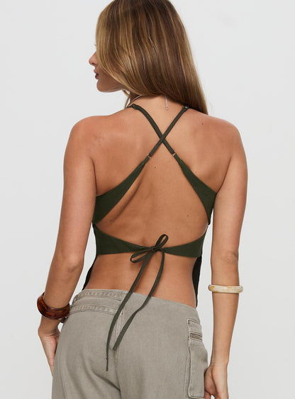 Hopelessly Devoted Top Forest Green