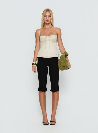 Hildy Tie Back Top Butter