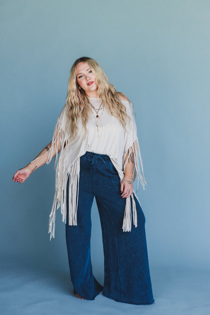 Relaxing Robin Wide Leg Pant - New Navy