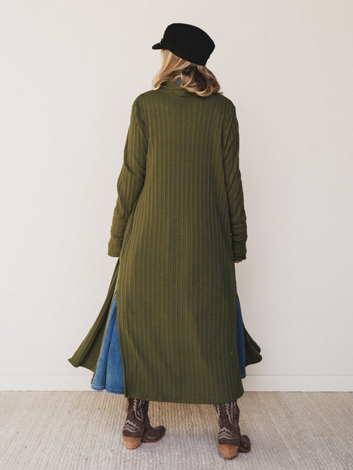 The Nest Finishing Touch Duster Cardigan - Olive