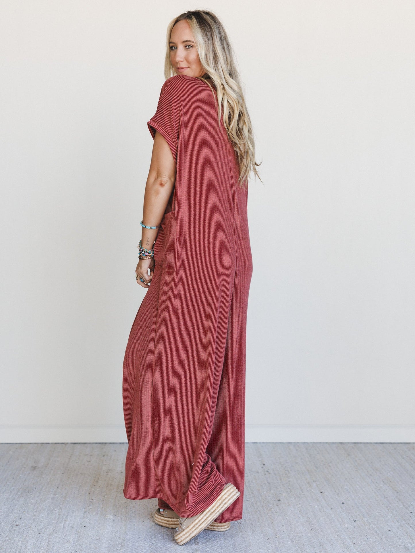 The Nest Moon Glow Jumpsuit - Rust