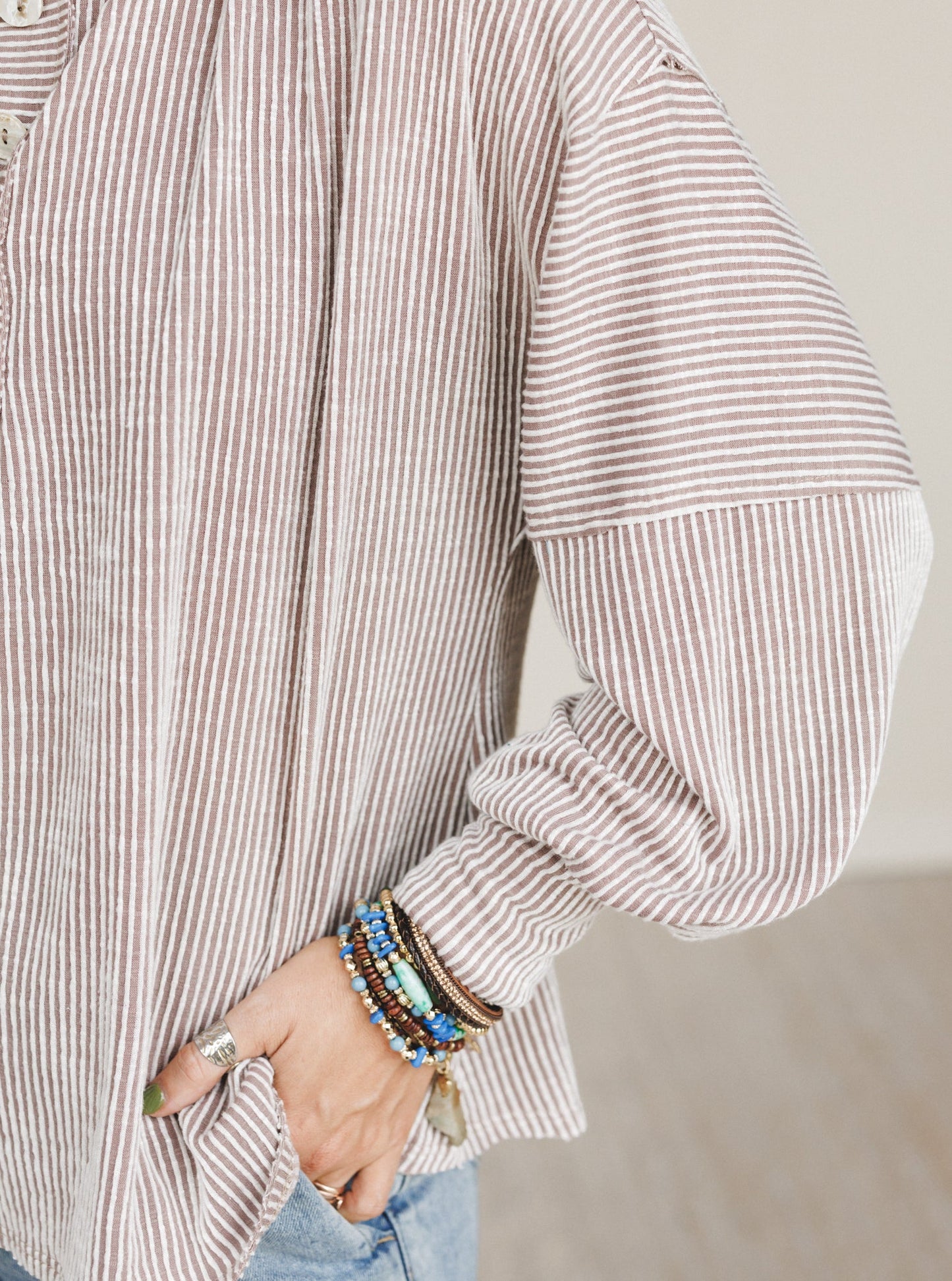 The Nest Only This Long Sleeve Top - Taupe