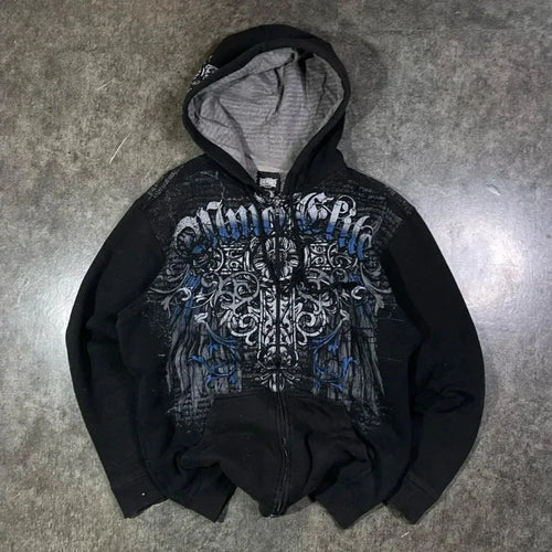 Dark Print Pullover Jumper